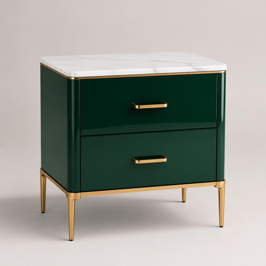 Aurora Marble Top Nightstand